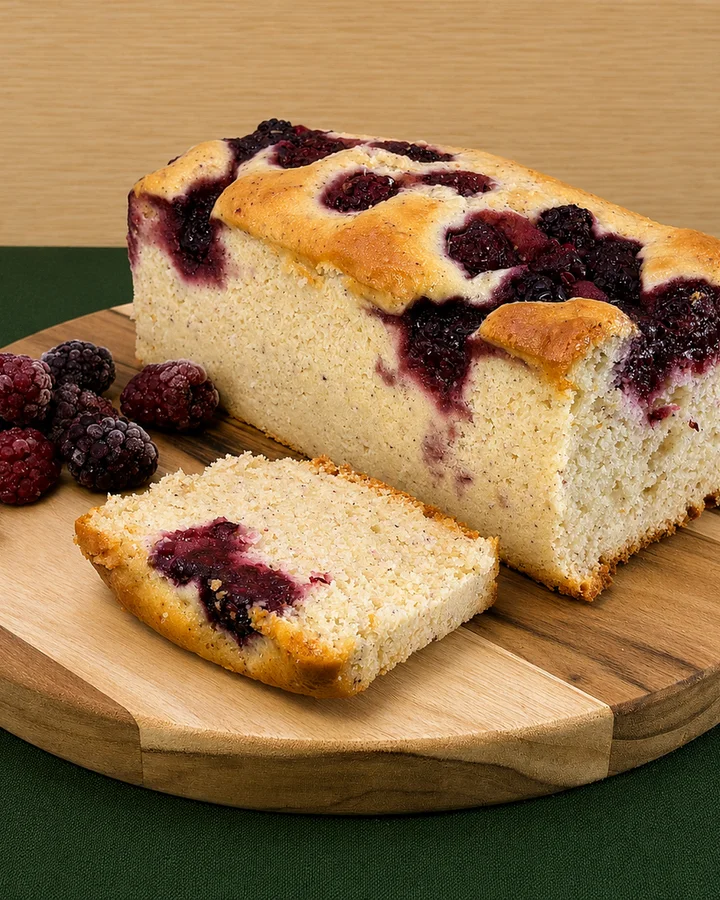 Bolo de Iogurte e Amora, Pólen Sem Glúten