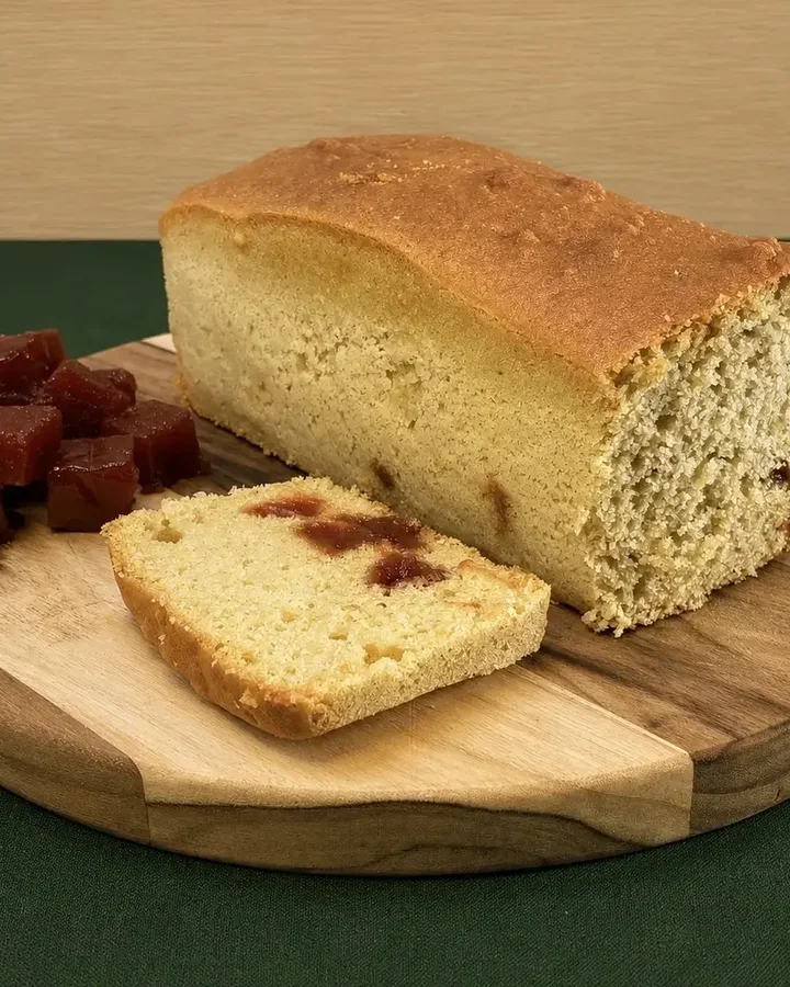 Bolo de Milho com Goiabada, Pólen Sem Glúten