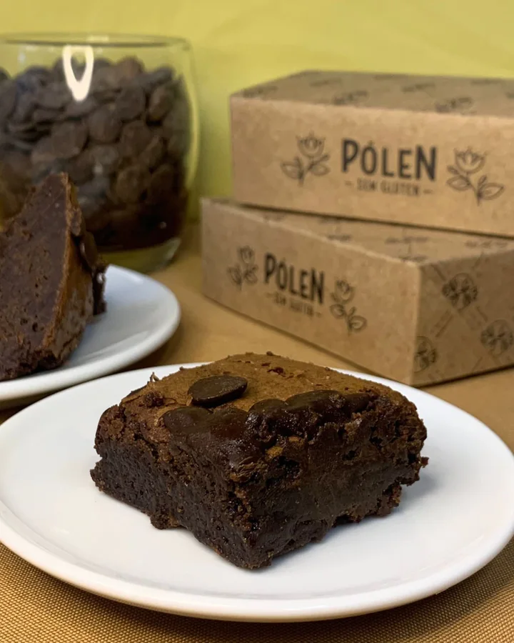 Brownie de Chocolate 72%, Pólen Sem Glúten