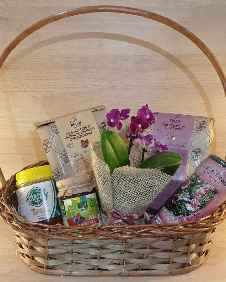 Cesta Orquídea, Pólen Sem Glúten