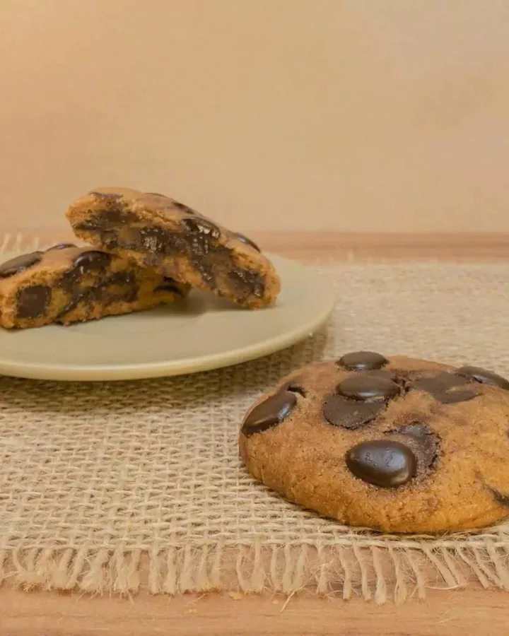 Cookie de Baunilha com Gotas de Chocolate 70%, Pólen Sem Glúten