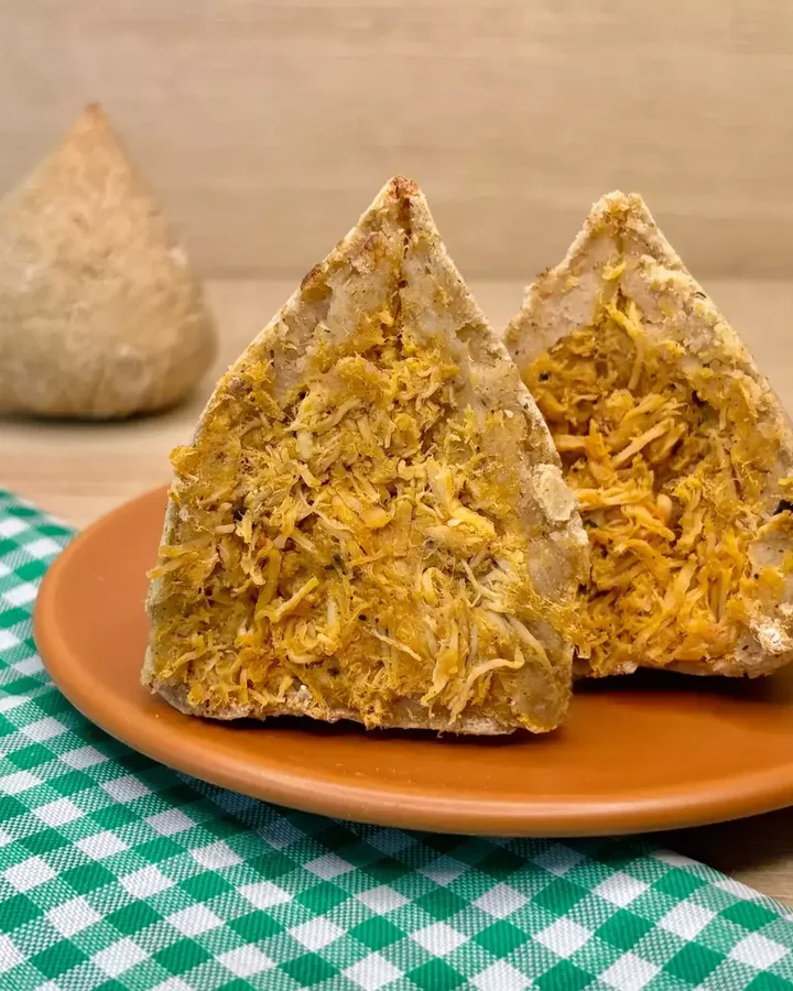 Coxinha de Frango com Batata-doce, Pólen Sem Glúten
