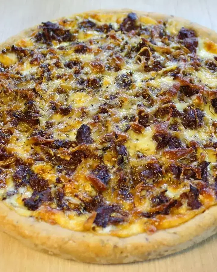 Pizza de Carne de Panela, Pólen Sem Glúten